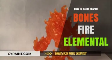 Mastering the Art of Painting Reaper Bones Fire Elemental Miniatures