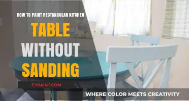 Effortless Table Makeover: Painting Your Rectangular Kitchen Table Without Sanding