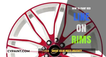 DIY Rim Upgrade: Painting Perfect Red Lines on Your Wheels