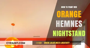 Transform Your Hemnes Nightstand with Red-Orange Paint: A DIY Guide