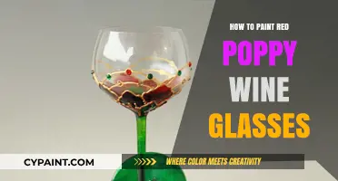 Elegant DIY: Painting Red Poppy Wine Glasses Step-by-Step Guide