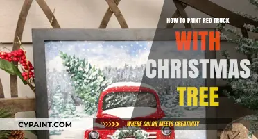 Festive DIY: Painting a Red Truck with a Christmas Tree
