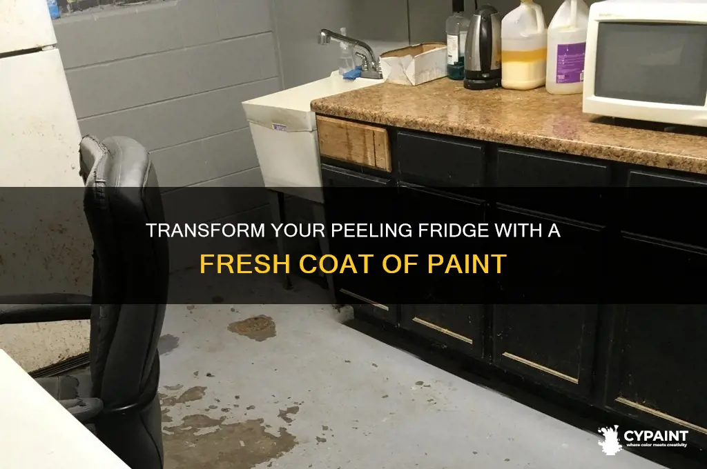 how to paint refirdgeator that has paint peeling off
