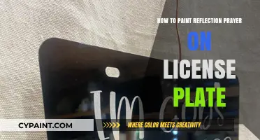 Creative Reflection Prayer Art: Painting on License Plates Step-by-Step