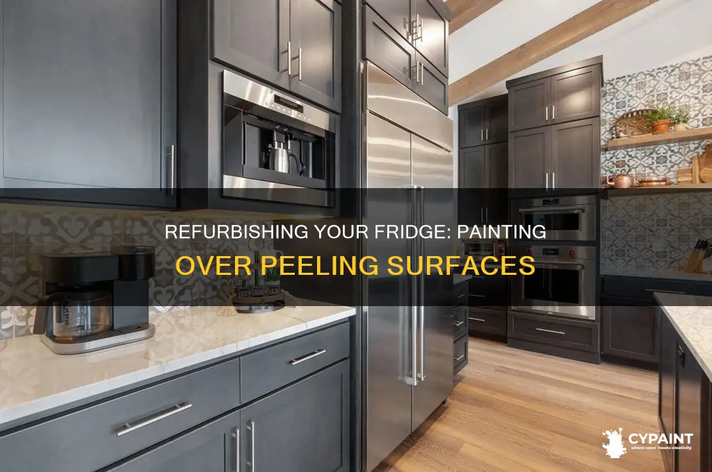 how to paint refrigerator that has paint peeling off