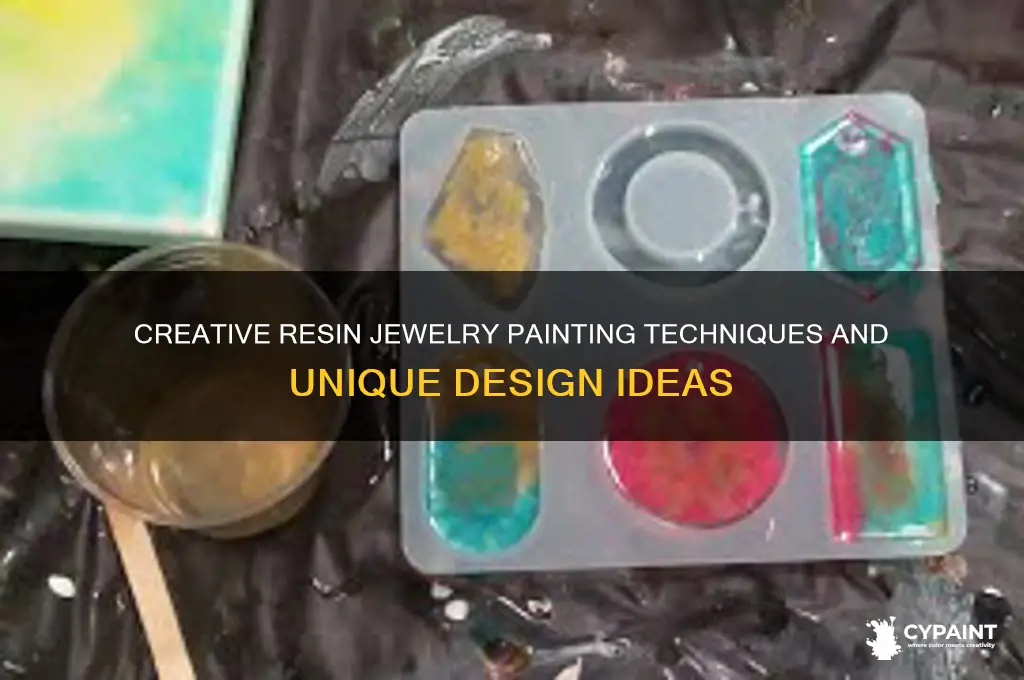 how to paint resin jewelry pieces ideas