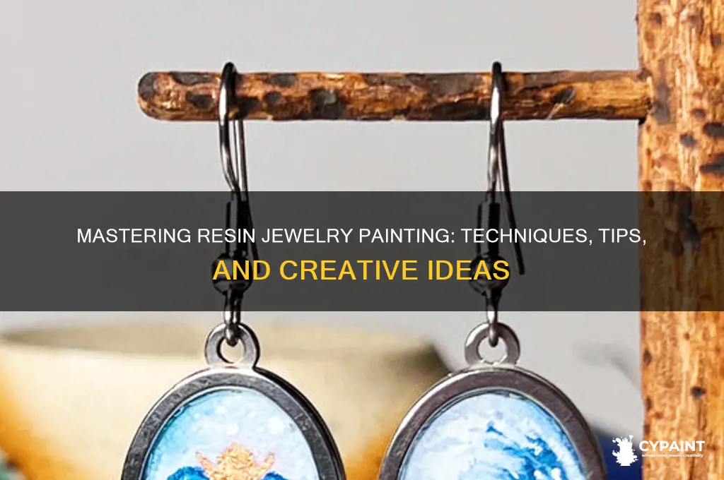 how to paint resin to paint resin jewelry