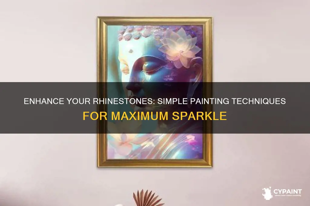 how to paint rhinestones so they sparkle