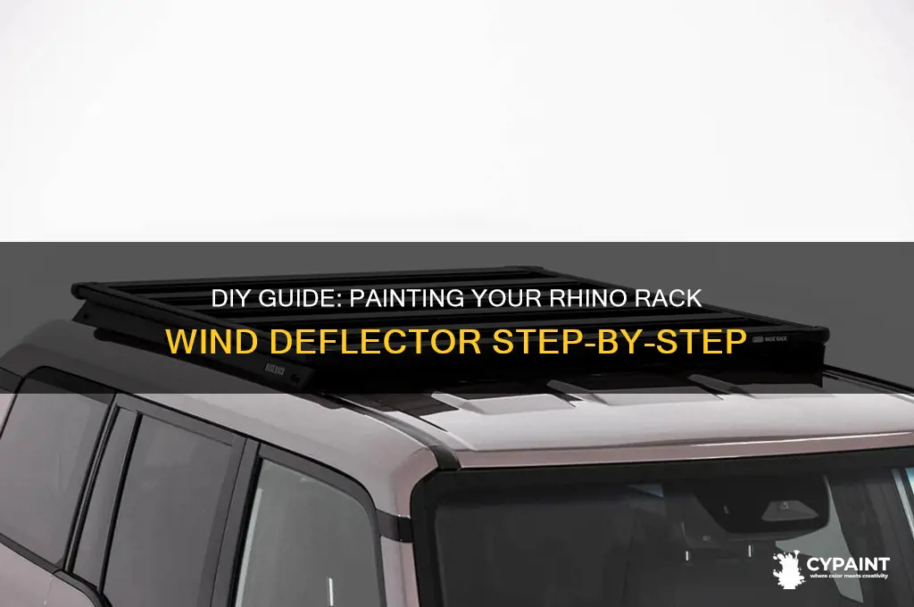 how to paint rhino rack wind deflector