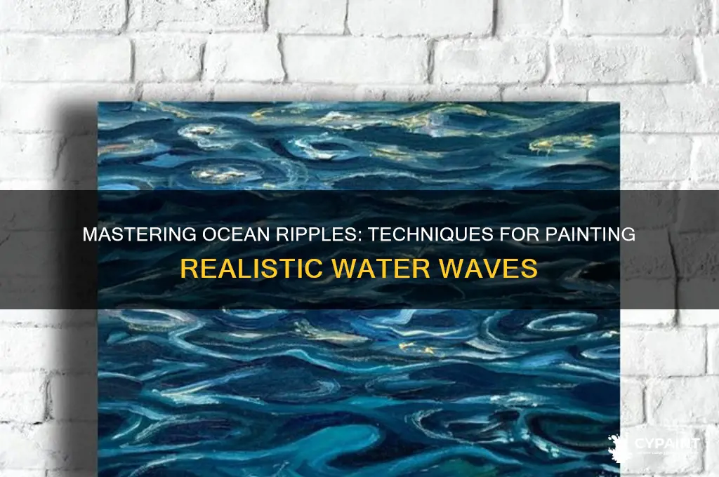 how to paint ripples in the ocean