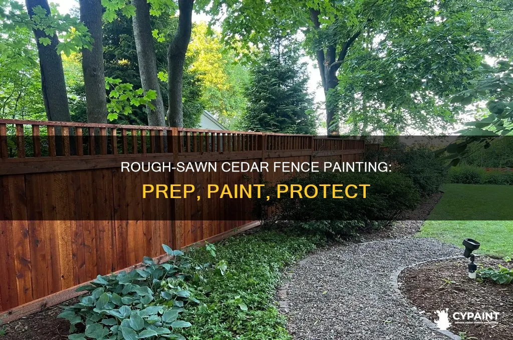 how to paint rnew ough sawn cedar fence boards