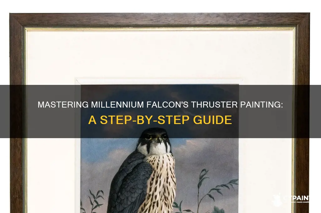 how to paint rocket thrusters on the millenium falcon
