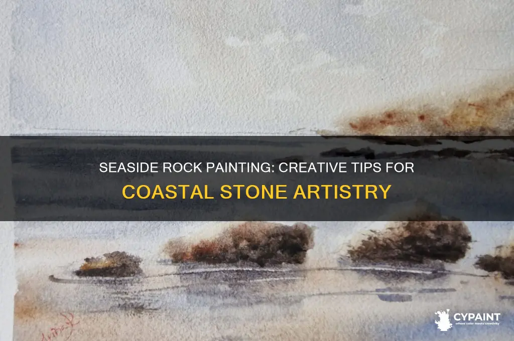 how to paint rocks by the sea