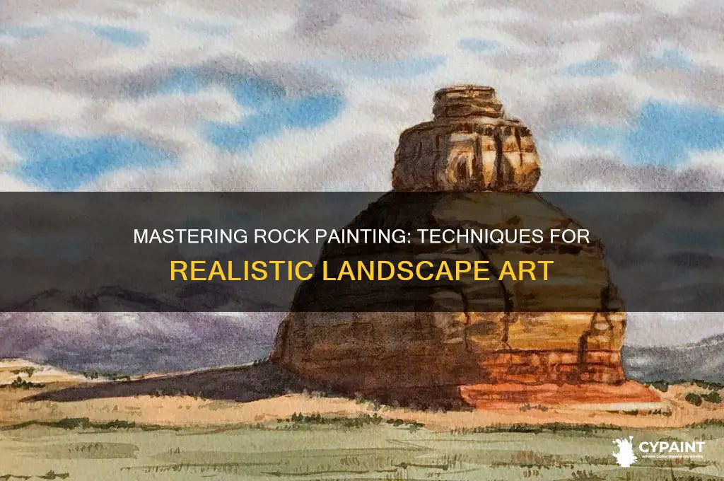 how to paint rocks in a landscape