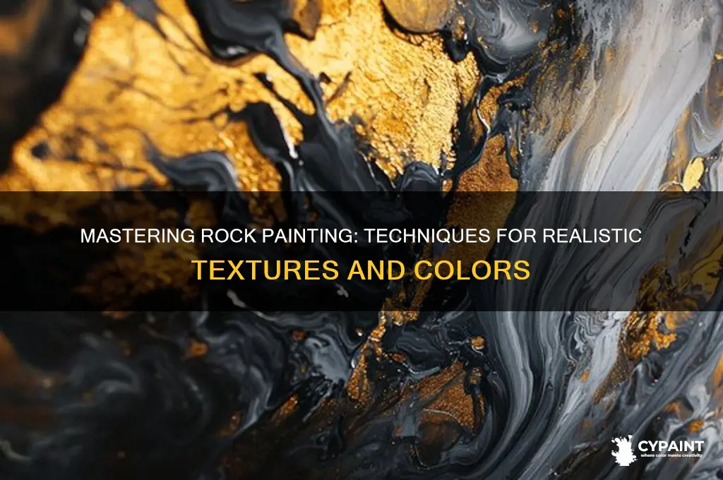 how to paint rocks in a painting