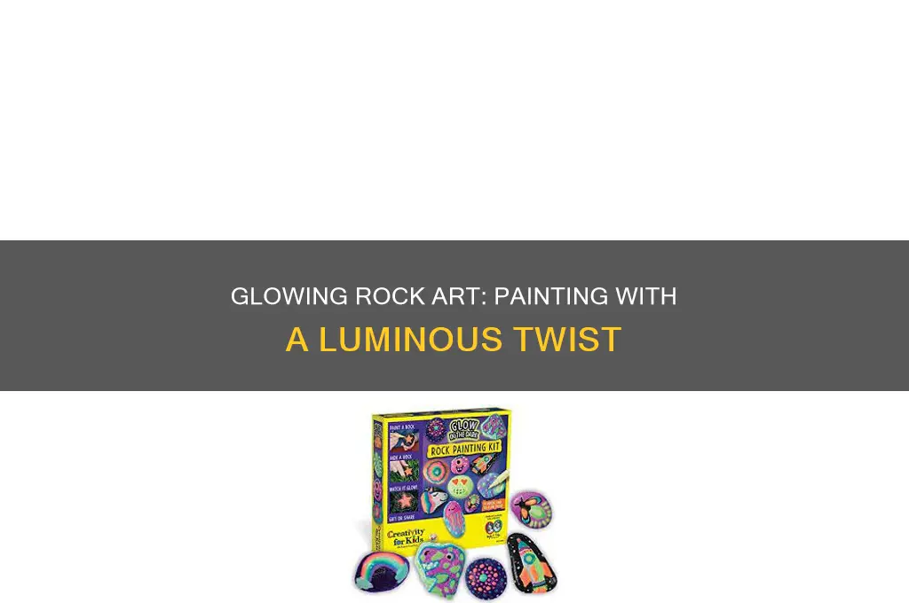 how to paint rocks that glow in the dark