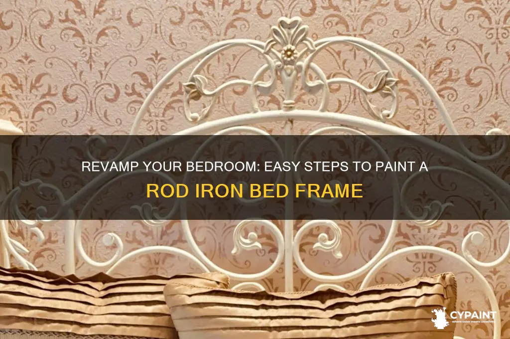 how to paint rod iron bed frame