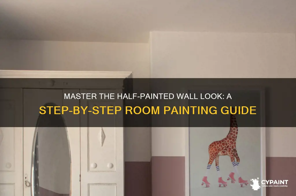 how to paint room half and half