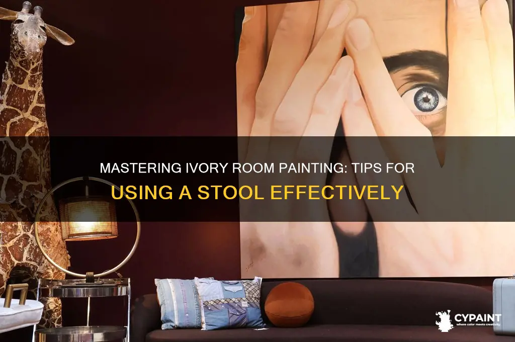 how to paint room with ivory stool