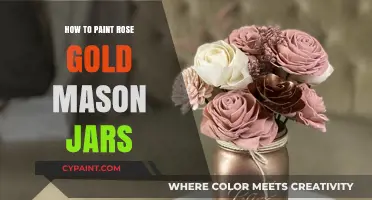 DIY Rose Gold Mason Jars: Easy Painting Tutorial for Elegant Decor