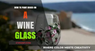 Elegant Rose Painting: A Step-by-Step Guide for Wine Glasses