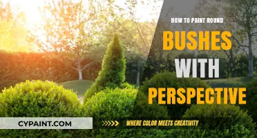 Mastering Perspective: Painting Round Bushes in Depth and Dimension