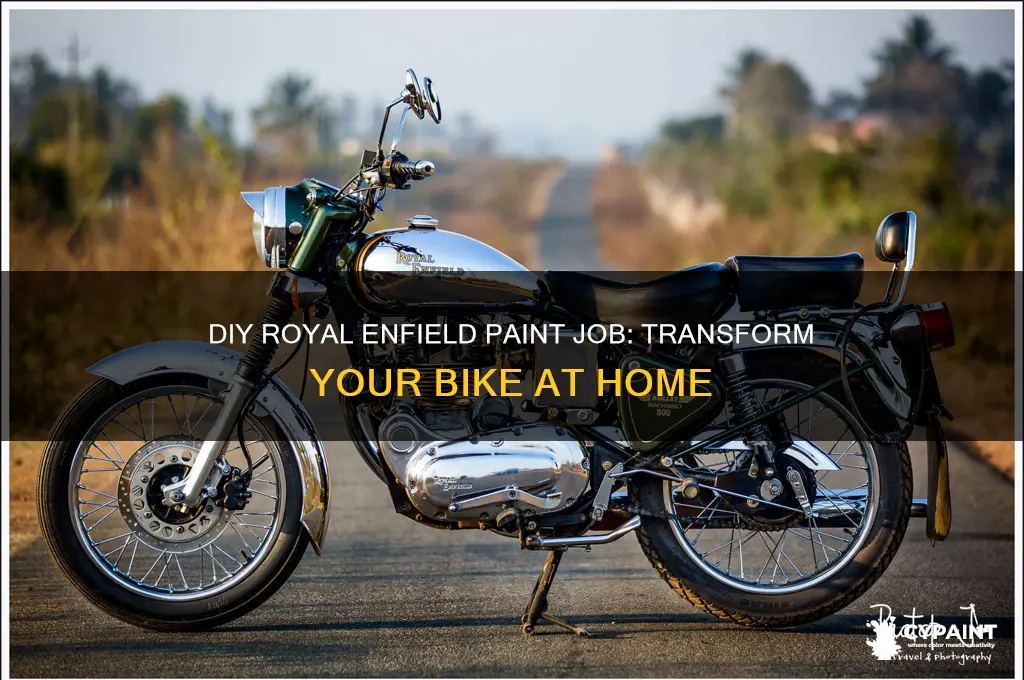 how to paint royal enfield at home
