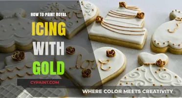 Elegant Edible Art: Mastering Gold-Painted Royal Icing Techniques