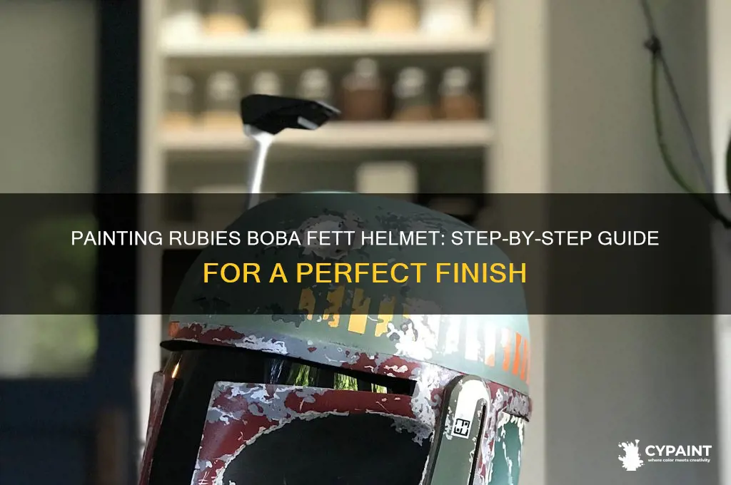 how to paint rubies boba fett helmet