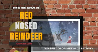 Painting Rudolph: Step-by-Step Guide to Creating the Red-Nosed Reindeer