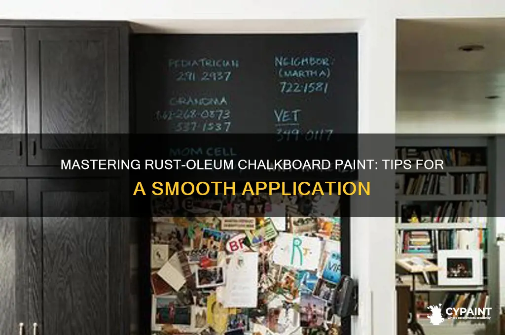 how to paint rust oleum chalkboard paint