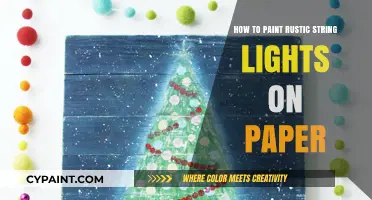 Rustic String Lights: Easy Paper Painting Tutorial for Beginners