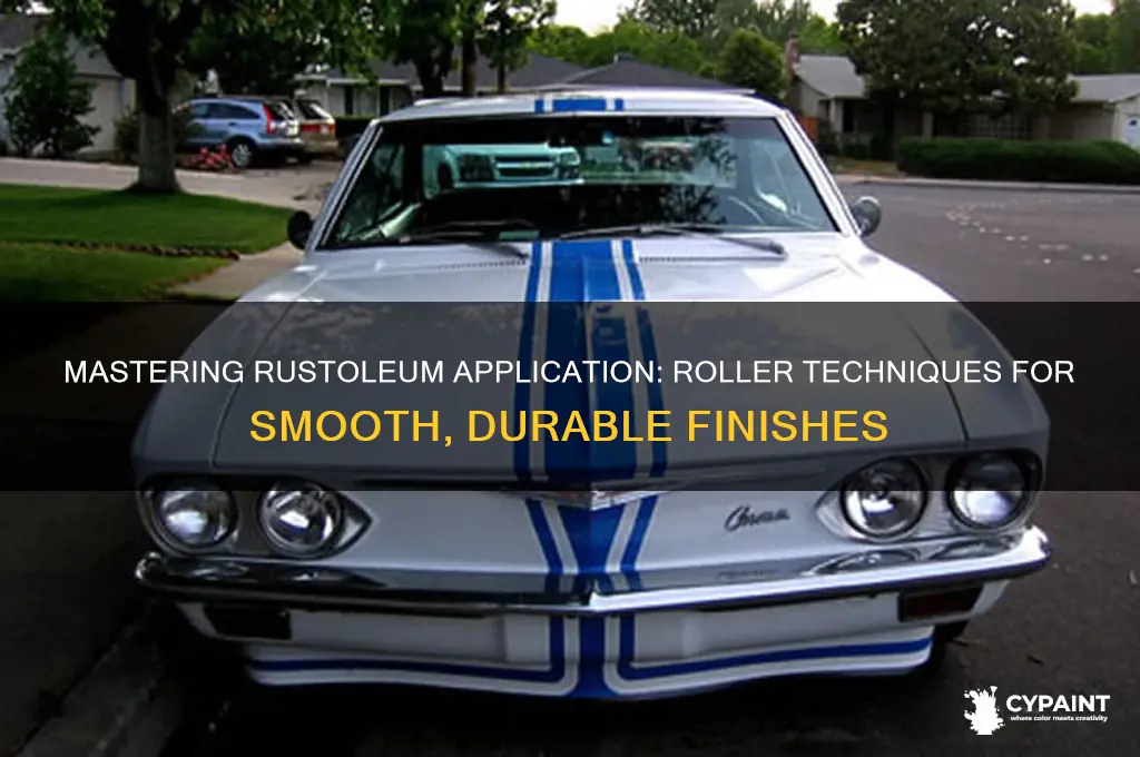 how to paint rustoleum with a roller