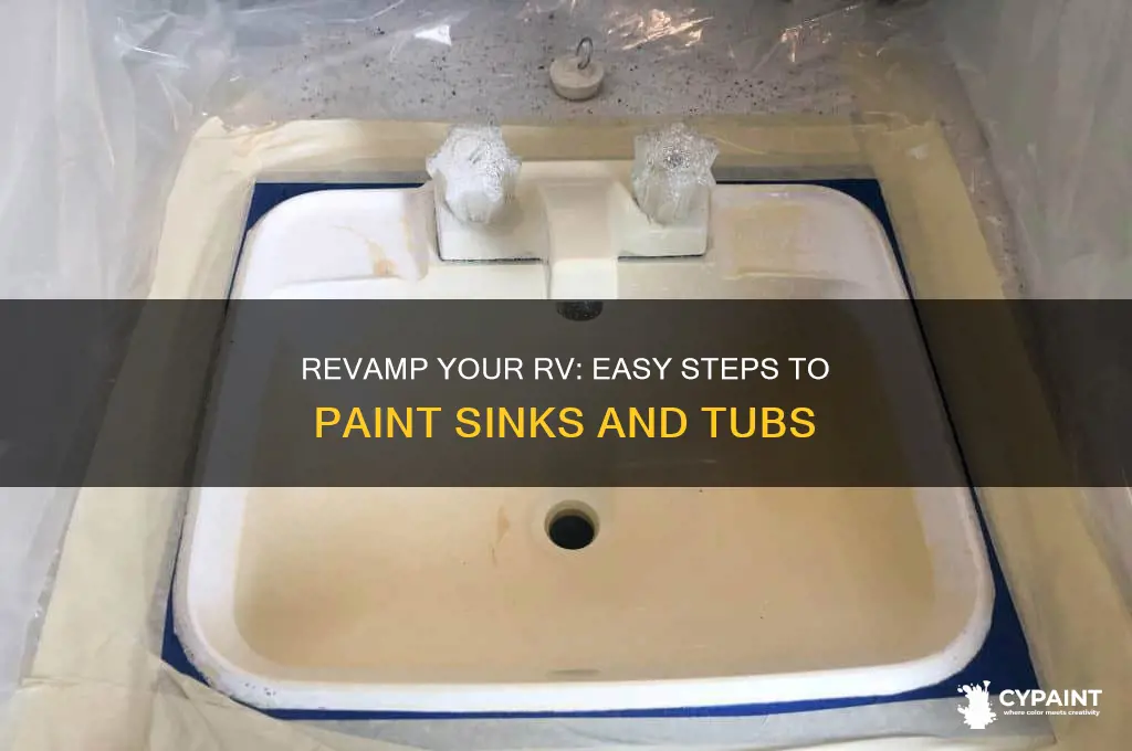 how to paint rv sinks and tubs