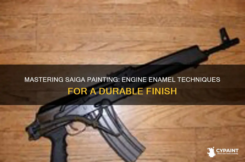 how to paint saiga with engine enamel