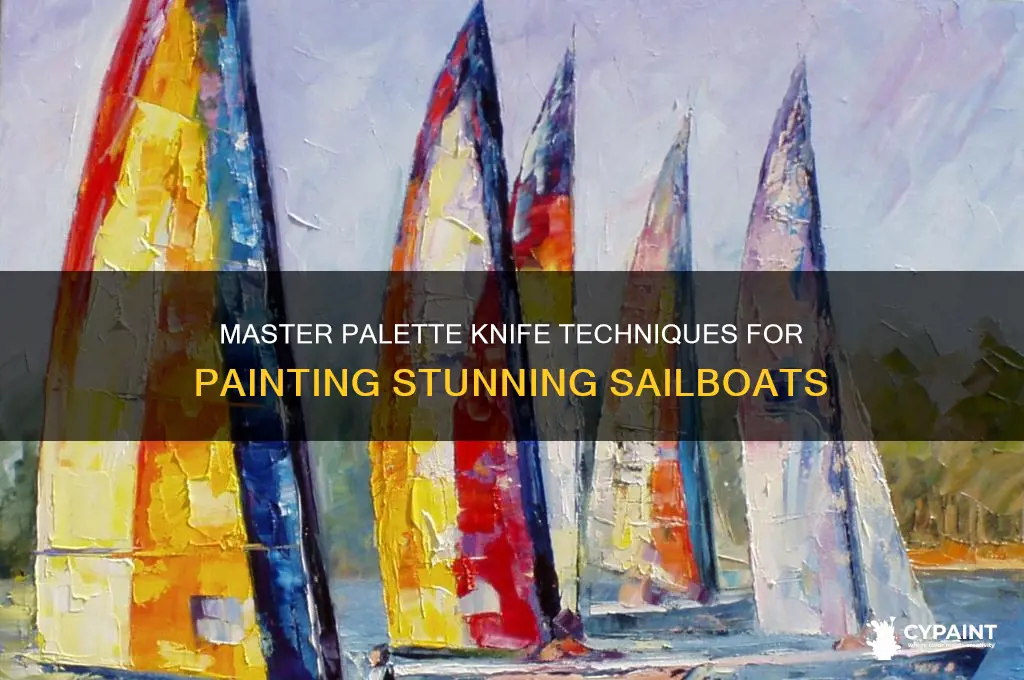 how to paint sailboats with palette knives