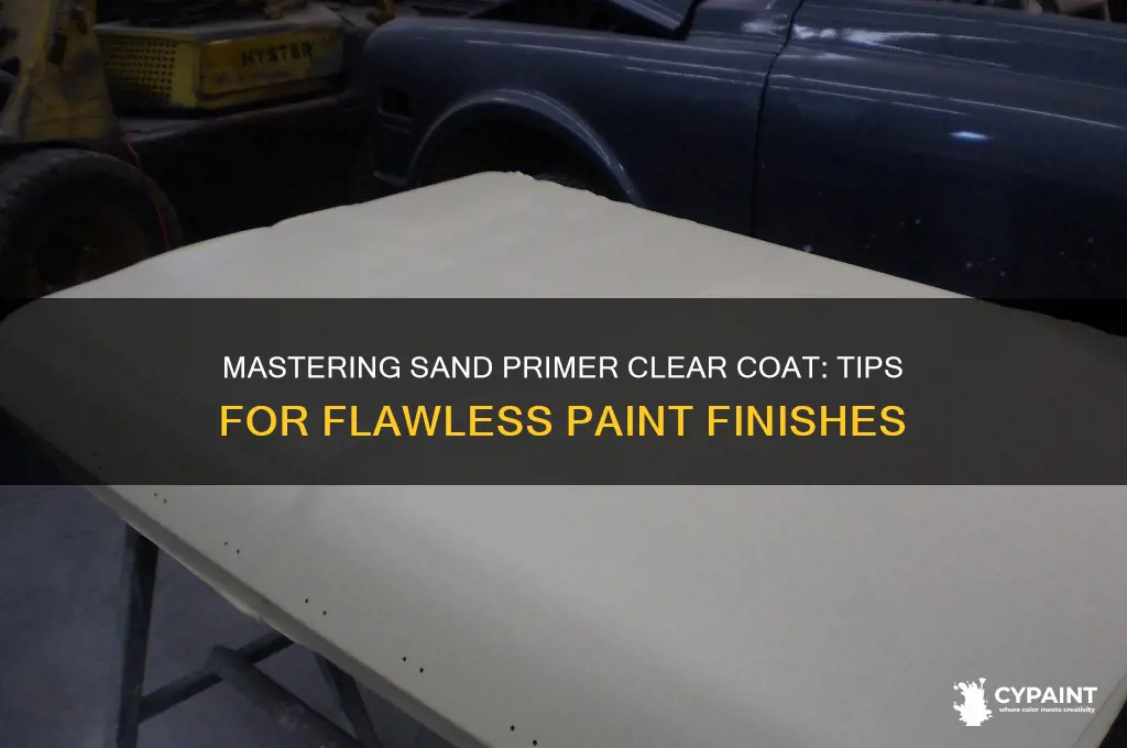 how to paint sand primer cleqr coat