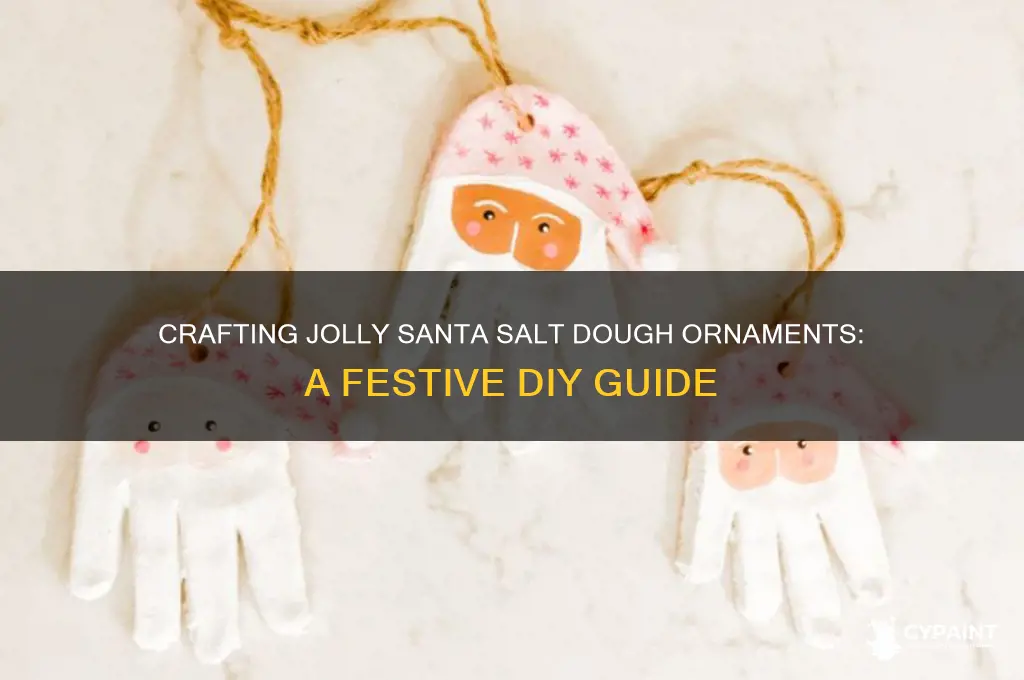 how to paint santa salt dough ornaments
