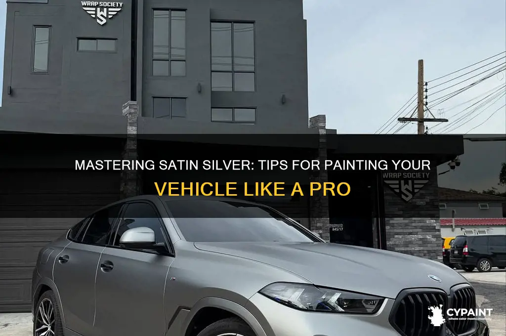 how to paint satin silver on vehicle