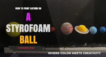 Creative Styrofoam Saturn: Step-by-Step Guide to Painting the Ringed Planet