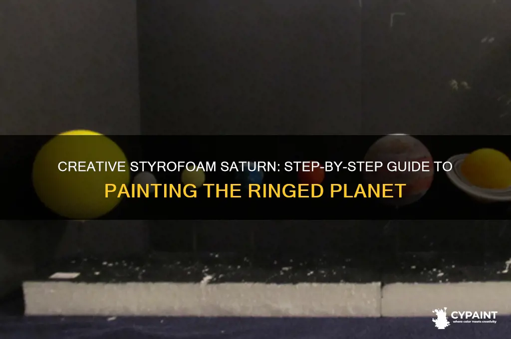 how to paint saturn on a styrofoam ball