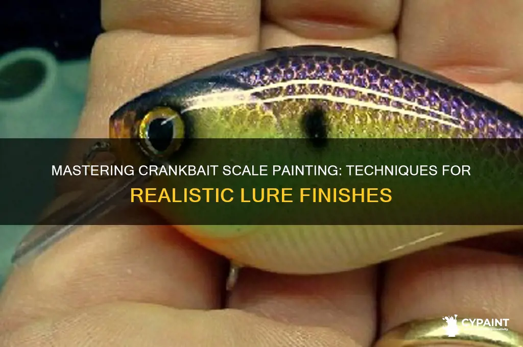 how to paint scales on a crankbait
