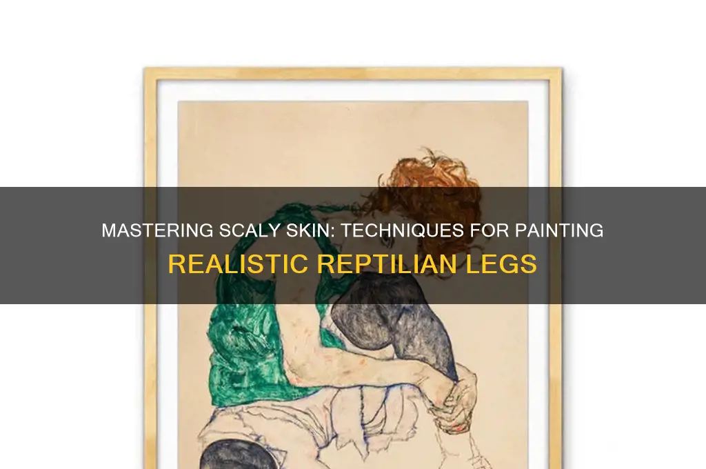 how to paint scaly skin on legs