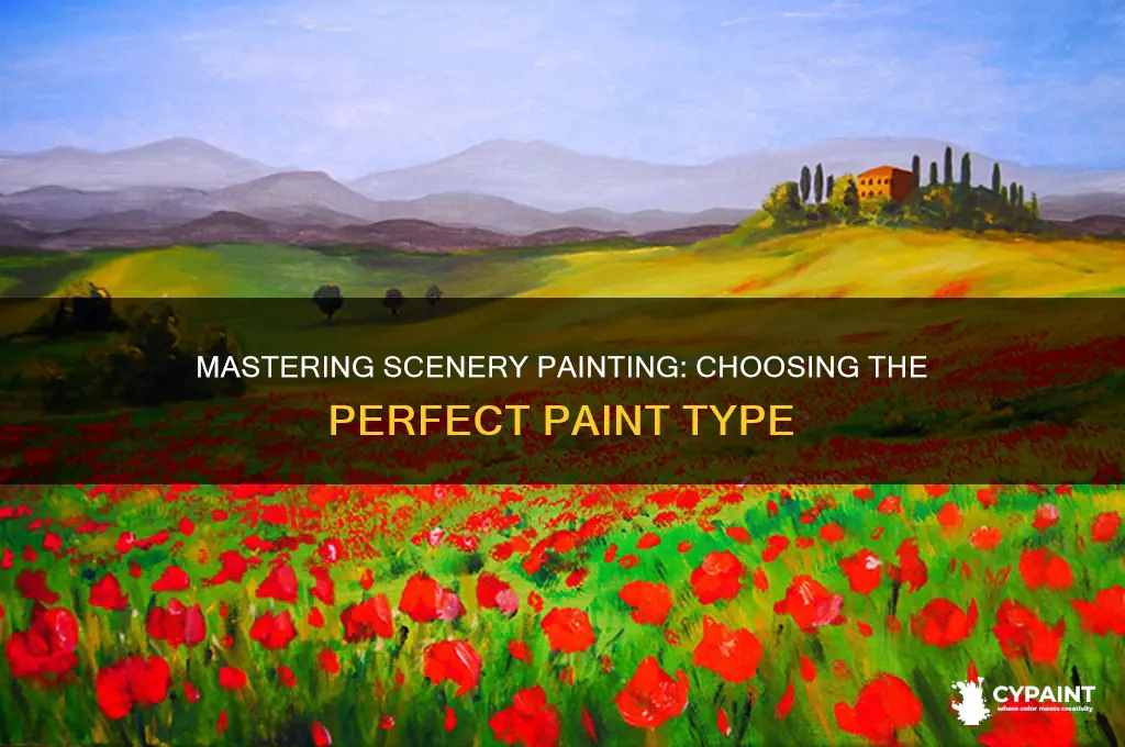 how to paint scenery tytpe of paint