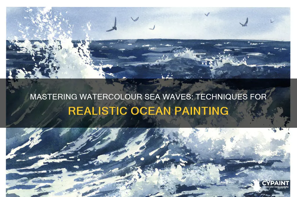 how to paint sea waves in watercolour