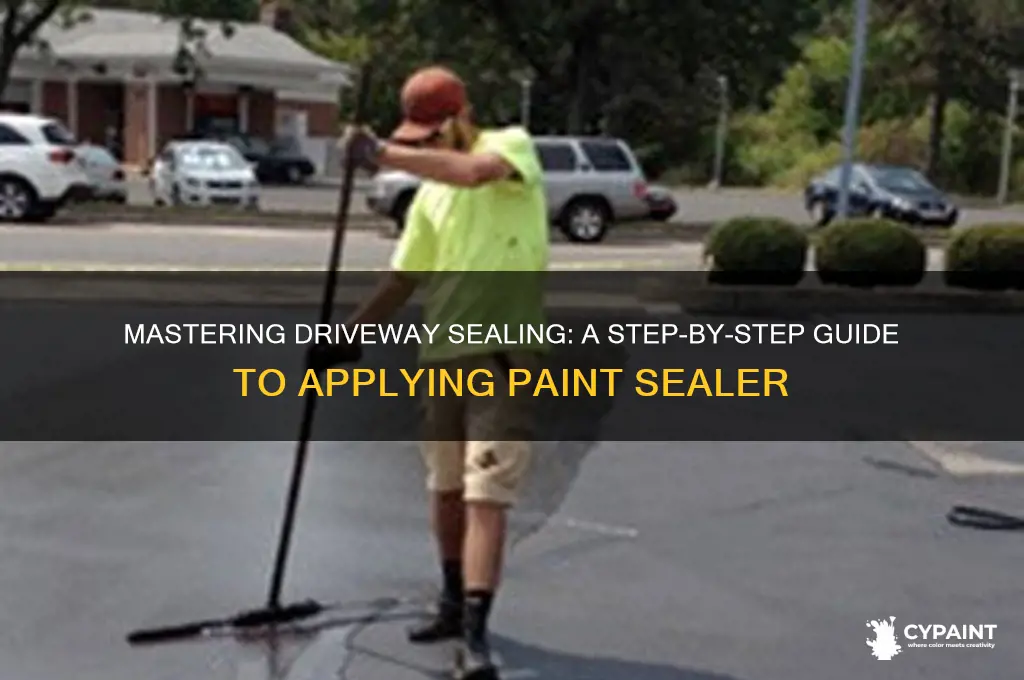 how to paint sealer on a driveway