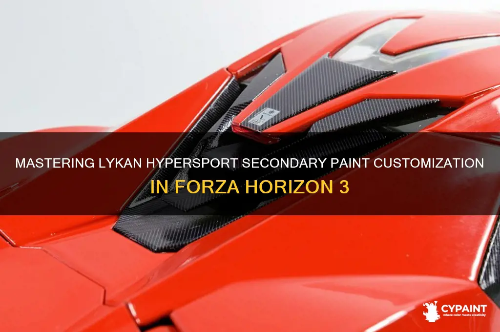 how to paint secondaries on lykan hypersport forza horizon 3