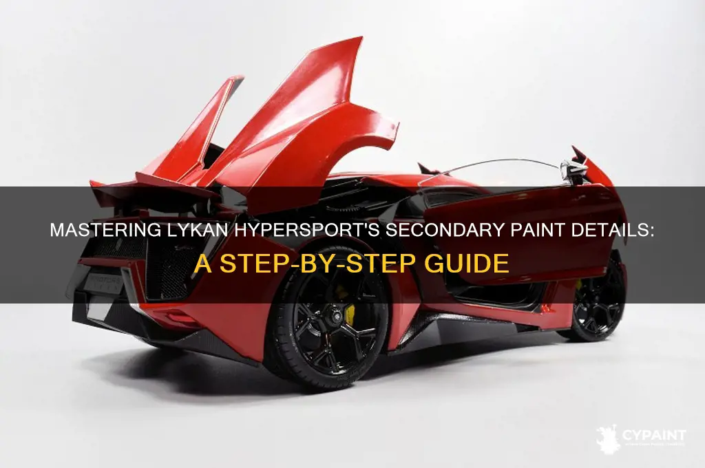 how to paint secondaries on lykan hypersport