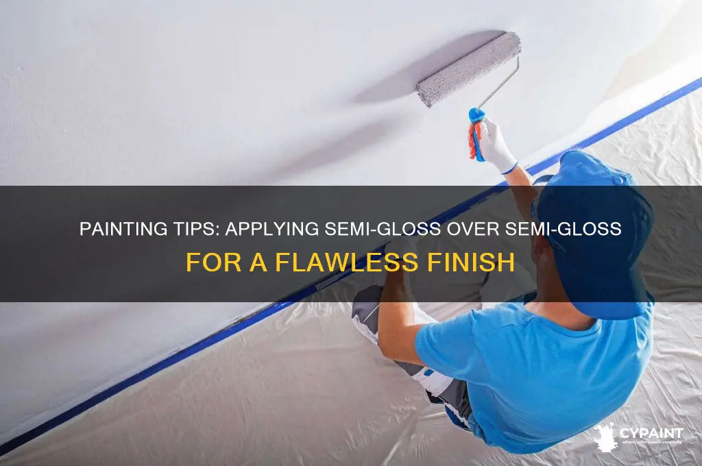 how to paint semi gloss over semi floss