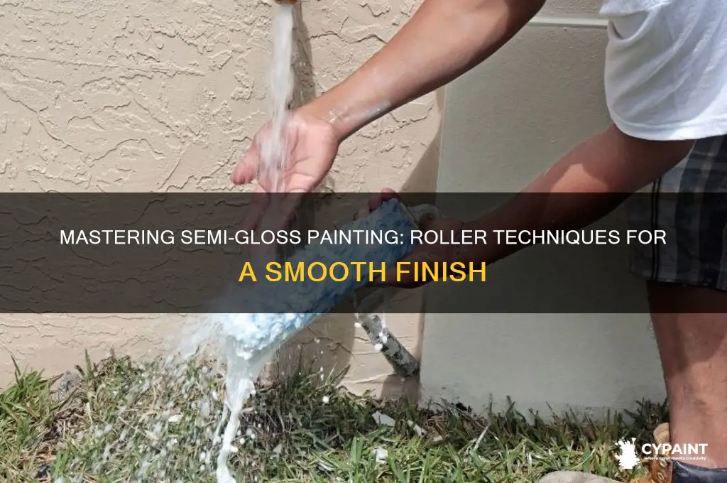 how to paint semi gloss with a roller